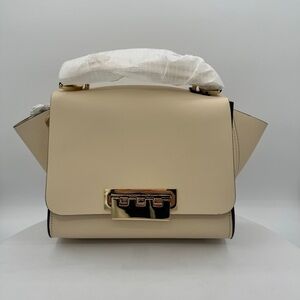 ZAC Zac Posen Eartha Iconic Top Handle Crossbody Handbag Color Ivory‎ MSRP $525